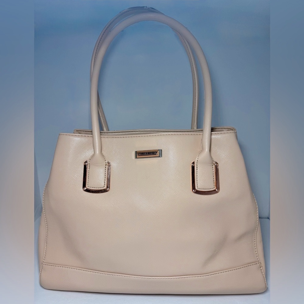 Tahari Large Rose Tote Bag in Light Pink